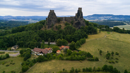 Ruins of Trosky Castle, Troskovice, Czech Republic - setting of the computer game Kingdom Come:...