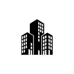 Fototapeta premium Vector image of high-rise building for urban infrastructure projects