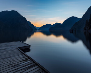 sunrise over lake. lake in yosemite, lake in the mountains, lake in yosemite national park, Clear Blue Alpine Lake with Snow Capped Mountains and Reflection