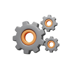 Interlocking gears symbolize teamwork and mechanical processes representing efficiency and the interconnectedness of systems in a simplified