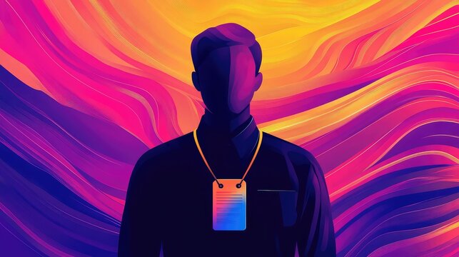 security oscillating employee badge