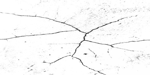 Crack and scratched grunge dust wall urban background texture vector. crack cement wall texture. black textured grainy cracked ground lines isolated on white. distressed overlay grainy texture.