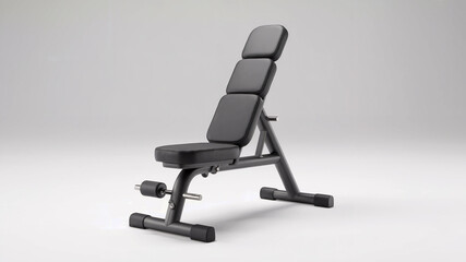Adjustable Weight Bench on White