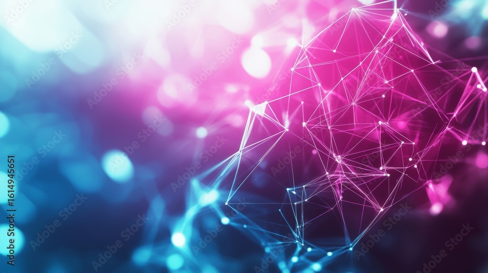 Aufkleber vibrant data connection visualization showcasing the evolution of cyber communications systems