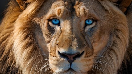 Naklejka premium Majestic Lion — Symbol of Strength and Power