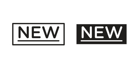 New icon set, line and black glyph style for food app website.