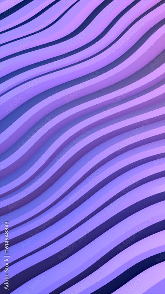 Poster smooth pastel waves in shades of purple and lavender create a calming abstract pattern with soft lig