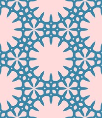 Seamless floral pattern with decorative vintage flower illustration for textile fabric design