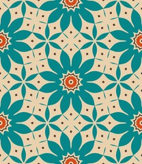 Seamless floral pattern design featuring vintage flowers and leaves for textile and wallpaper