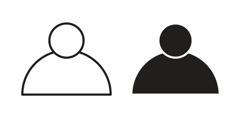 Individual icon set, line and black glyph style for food app website.