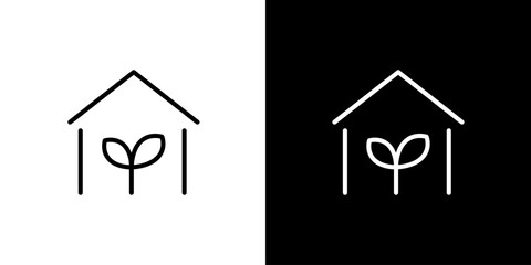 エコ住宅・エコなお家のアイコン