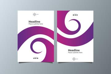 Flyer, A4 brochure with a modern and minimalist business design, available in EPS 10 format.
