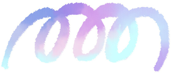 doodle line rainbow pastel