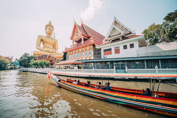 Giant Buddha Statue at Wat Pak Nam Phasi Charoen — Bangkok, Thailand