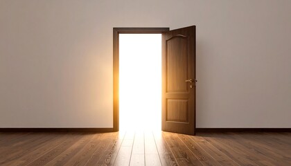 Open door, bright light