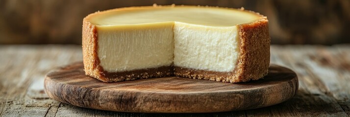 Deliciously Creamy New York Cheesecake with a Buttery Crust and Fresh Fruits Topping for Indulgence