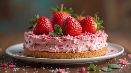 Erdbeerkuchen