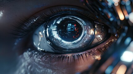 sensor blinking robotic eye