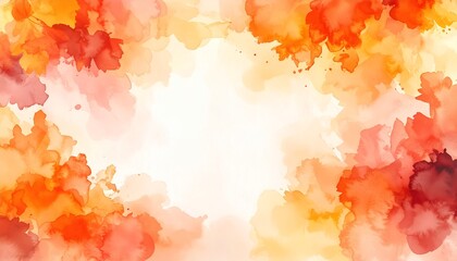 秋の暖かさ：にじむ水彩の抽象表現Generated image