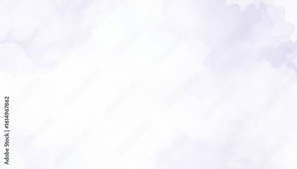 Poster a soft, ethereal background composed of light purple and white swirling patterns, resembling clouds 