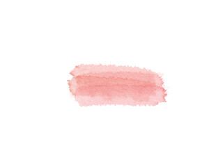 Blush pink watercolor stains Paint stroke hand drawn for illustration design, invitation and valentine .Abstract watercolor background.