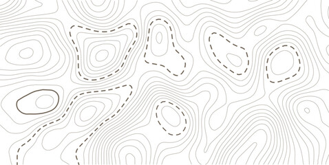 Topographic contour map. Vector cartography illustration. Topography and geography map grid abstract backdrop.