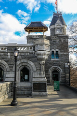 View of Belvedere Castle in Central Park, New York City