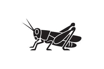 Grasshopper Silhouette Vector Design Simple Grasshopper Silhouette Art