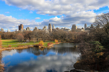 View of Belvedere Castle in Central Park, New York City