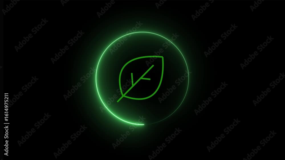 Poster recycling, reprocessing. ecofriendly garbage bins animated user interface element on dark background