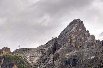 The Pale di San Martino seen from San Martino di Castrozza - Italy