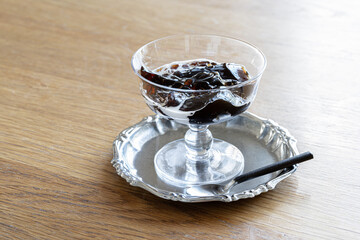 コーヒーゼリー,クラシカルなグラス,暮らし