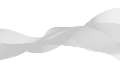 Obraz premium grey Wavy Lines Isolated on White Abstract Background Design