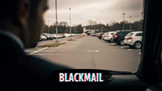 A tense encounter in a parking lot involving a masked figure.