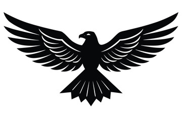 eagle spread wings icon vector icon illustration