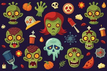 halloween seamless pattern