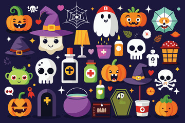 halloween seamless pattern
