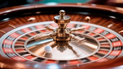 Roulette Wheel Spin, Anticipation, Chance, Fortune. Great for casino advertising, game theory, luck themes