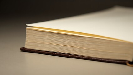 Side Surface of a Hardcover Book with Paper Edge Grain background