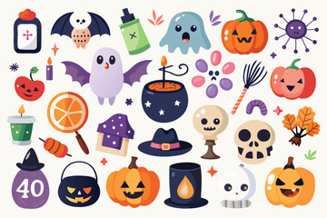 halloween seamless pattern