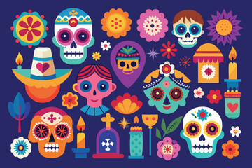 seamless pattern with skulls