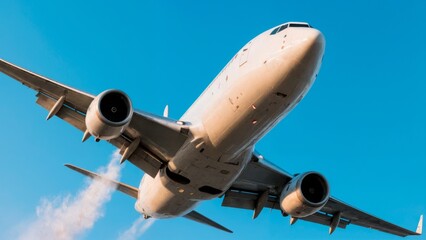 Sleek Commercial Airplane Animation, Futuristic Jet Soaring, Modern Air Travel. Perfect for travel agencies, aviation, global connectivity