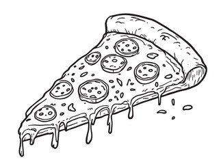 food simple line art clear vision