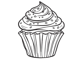 food simple line art clear vision