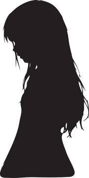 silhouette of a girl