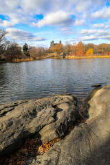 View of Belvedere Castle in Central Park, New York City