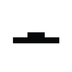 Black platform icon symbol graphic