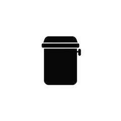 Black geocache container icon symbol