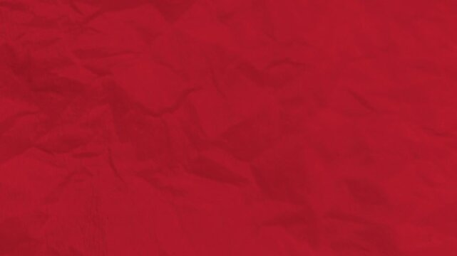 Animated crumpled red paper texture background, paper crumpled texture animation