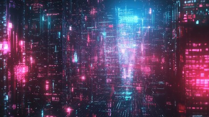 Fototapeta premium interference fracturing hologram